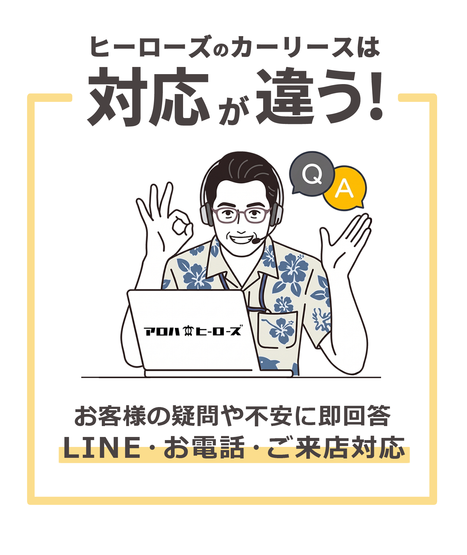 対応が違う